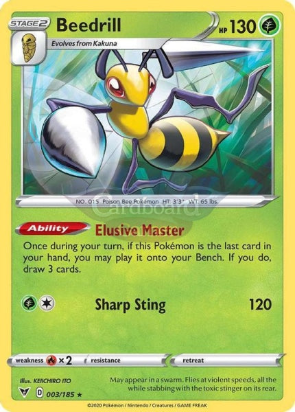 003/185 Beedrill Rare Vivid Voltage Single Card