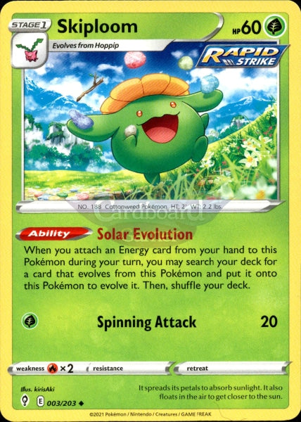 003/203 Skiploom Evolving Skies Single Card