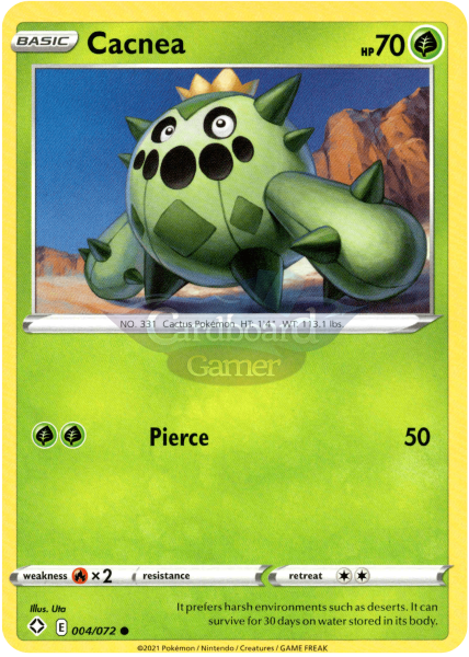 004/072 Cacnea Common Shining Fates Single Card