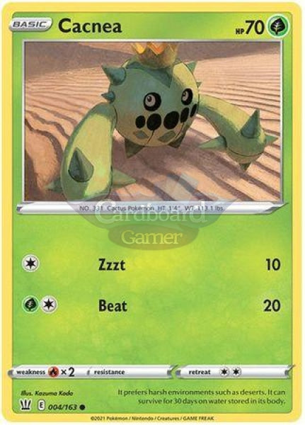 004/163 Cacnea Common Battle Styles Single Card