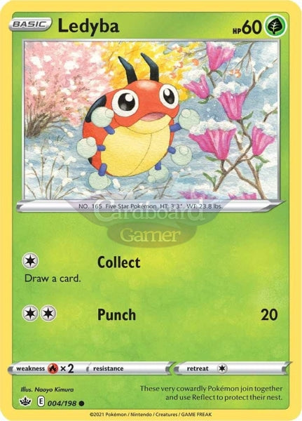 004/198 Ledyba Common Chilling Reign Single Card