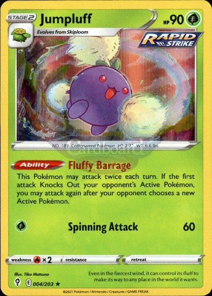 004/203 Jumpluff Holo Rare Evolving Skies Single Card