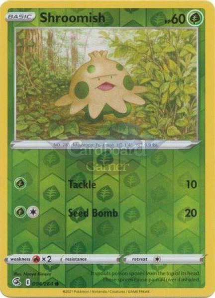 004/264 Shroomish Common Reverse Holo Fusion Strike Single Card