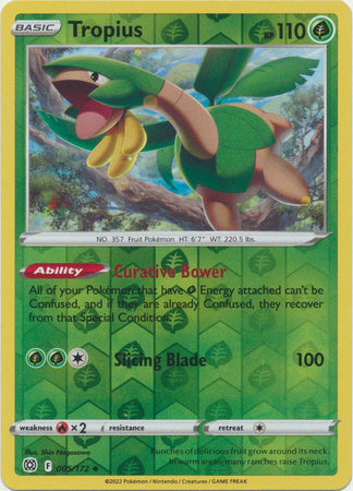 005/172 Tropius Uncommon Reverse Holo Brilliant Stars Pokemon TCG