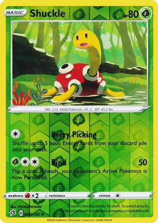 005/192 Shuckle Uncommon Reverse Holo Rebel Clash