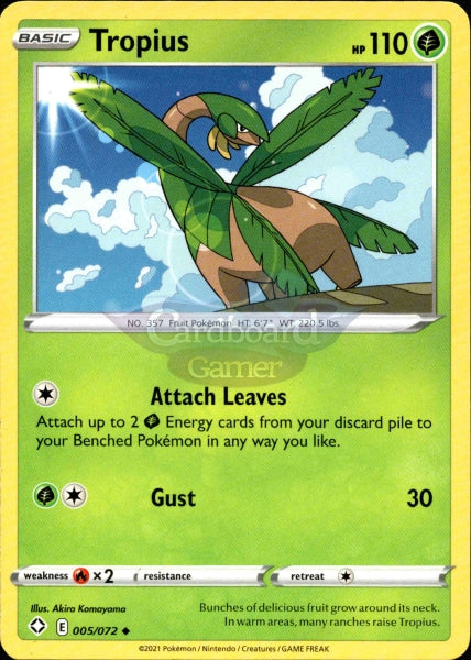 005/072 Tropius Uncommon Shining Fates Single Card