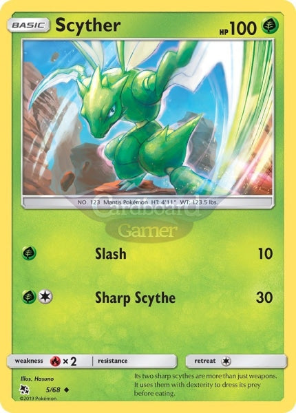 005/68 Scyther Uncommon Hidden Fates Single Card