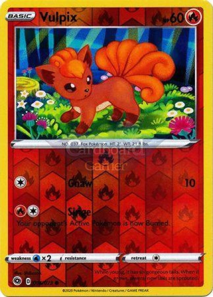 006/073 Vulpix Common Reverse Holo Champions Path Single Card