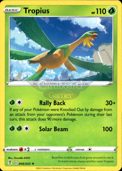 006/203 Tropius Evolving Skies Single Card