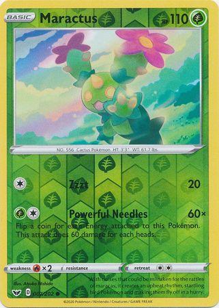 007/202 Maractus Common Reverse Holo Sword & Shield