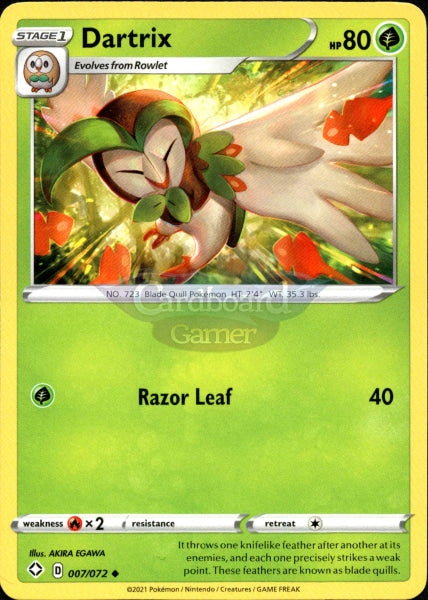 007/072 Dartrix Uncommon Shining Fates Single Card