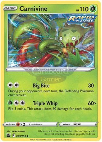 009/163 Carnivine Uncommon Battle Styles Single Card