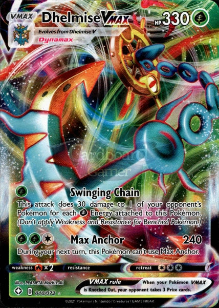 010/072 Dhelmise Vmax Ultra Rare Shining Fates Single Card