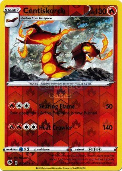 010/073 Centiskorch Holo Rare Reverse Champions Path Single Card