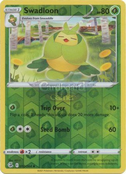 010/264 Swadloon Uncommon Reverse Holo Fusion Strike Single Card