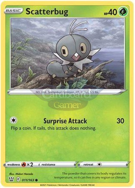 011/163 Scatterbug Common Battle Styles Single Card