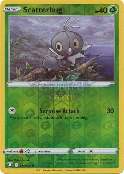 011/163 Scatterbug Reverse Holo Common Battle Styles Single Card