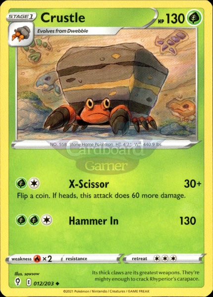 012/203 Crustle Evolving Skies Single Card