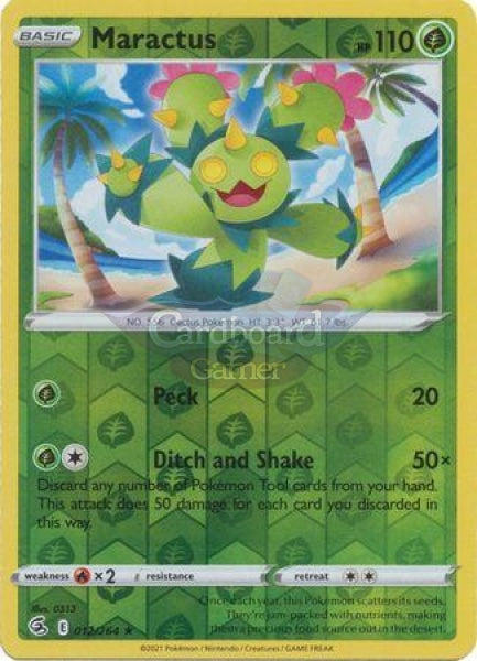 012/264 Maractus Rare Reverse Holo Fusion Strike Single Card