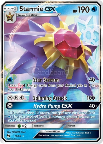 014/68 Starmie Gx Ultra Rare Hidden Fates Single Card