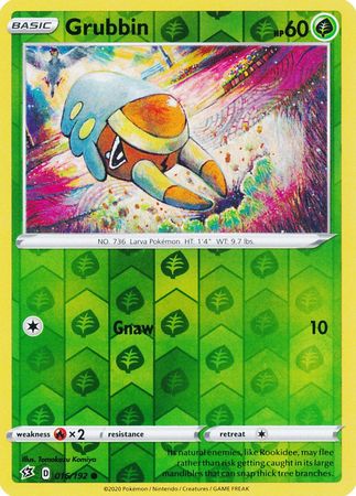 016/192 Grubbin Common Reverse Holo Rebel Clash