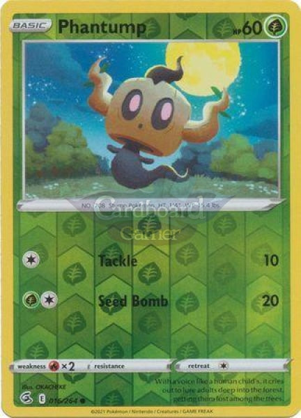 016/264 Phantump Common Reverse Holo Fusion Strike Single Card