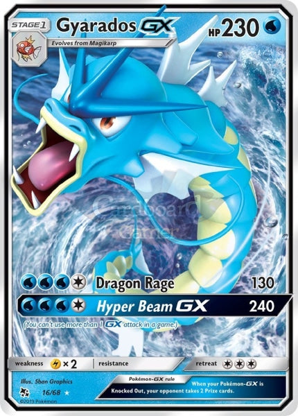 016/68 Gyarados Gx Ultra Rare Hidden Fates Single Card