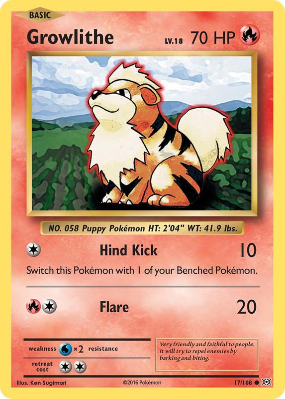 17/108 Growlithe Common Evolutions