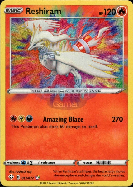 017/072 Reshiram Amazing Rare Shining Fates Single Card