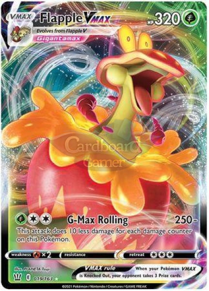 019/163 Flapple Vmax Ultra Rare Battle Styles Single Card