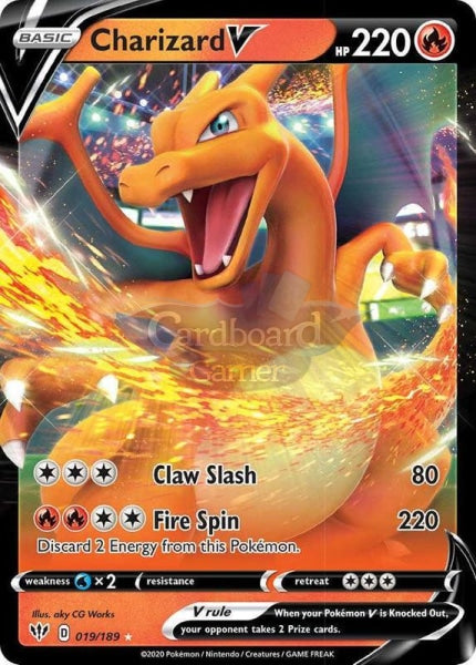 019/189 Charizard V Ultra Rare Darkness Ablaze Single Card