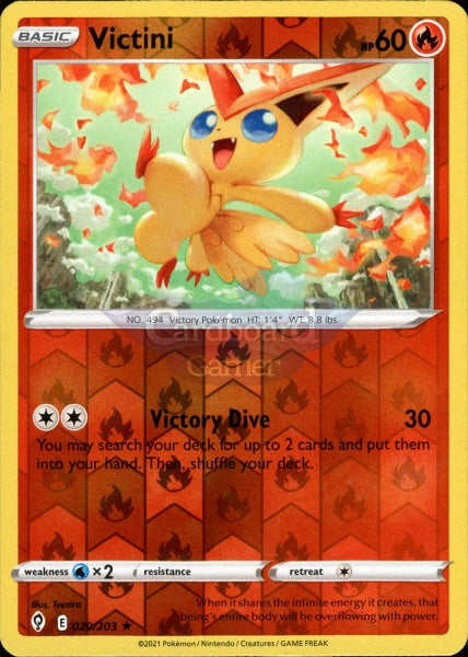 020/203 Victini Reverse Holo Evolving Skies Single Card