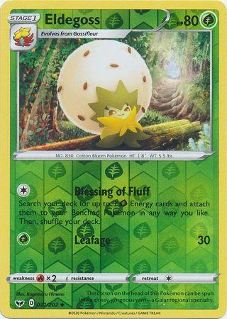 021/202 Eldegoss Uncommon Reverse Holo Sword & Shield