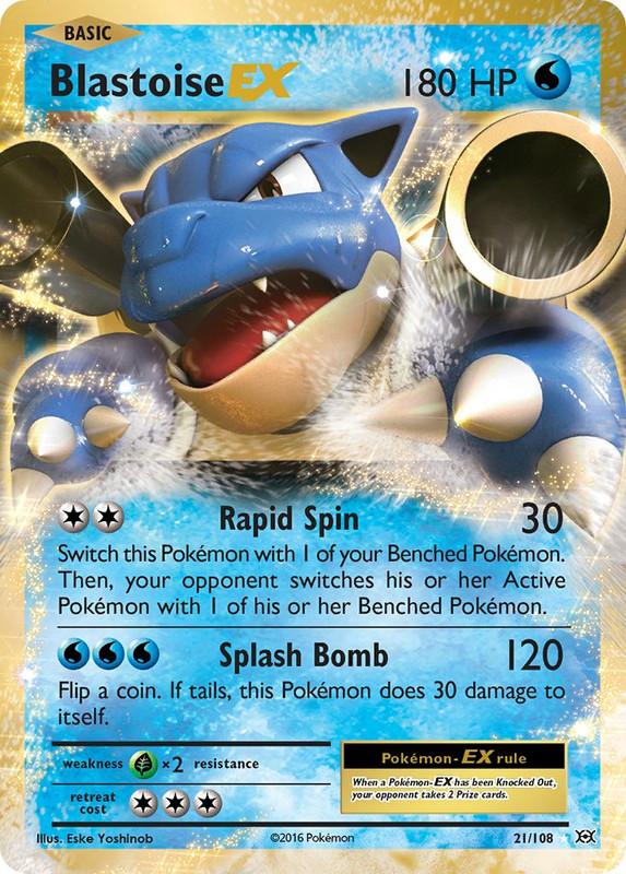 21/108 Blastoise EX Rare Evolutions