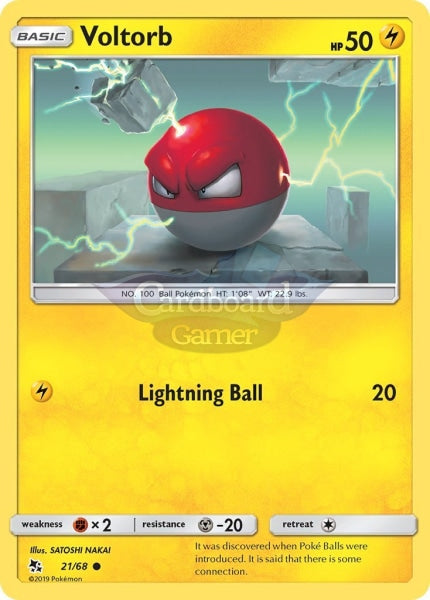 021/68 Voltorb Common Hidden Fates Single Card