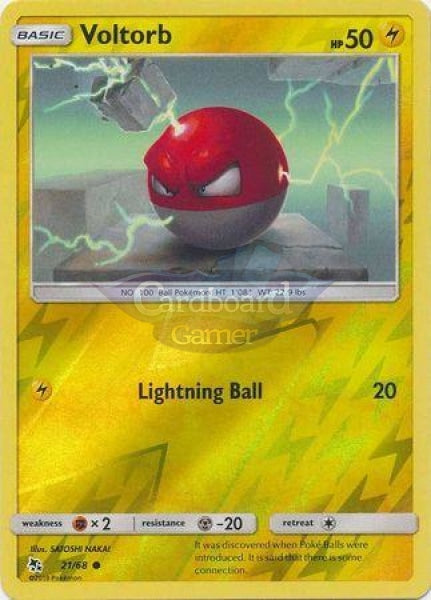 021/68 Voltorb Common Reverse Holo Hidden Fates Single Card