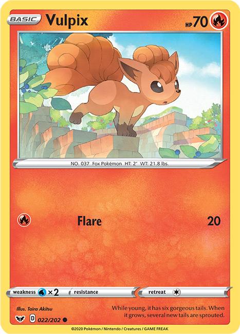 022/202 Vulpix Common Sword & Shield