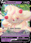 022/073 Alcremie V Ultra Rare Champions Path Single Card