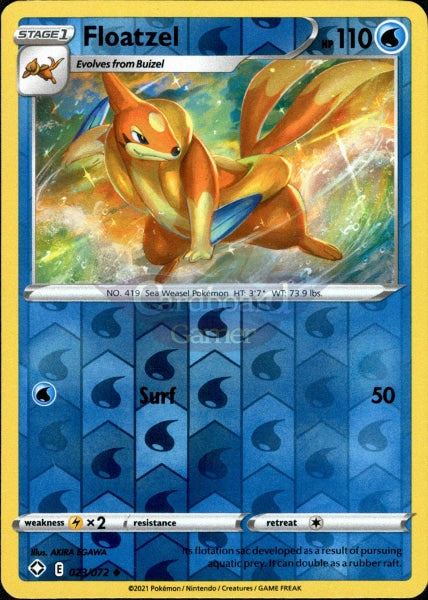 023/072 Floatzel Uncommon Reverse Holo Shining Fates Single Card