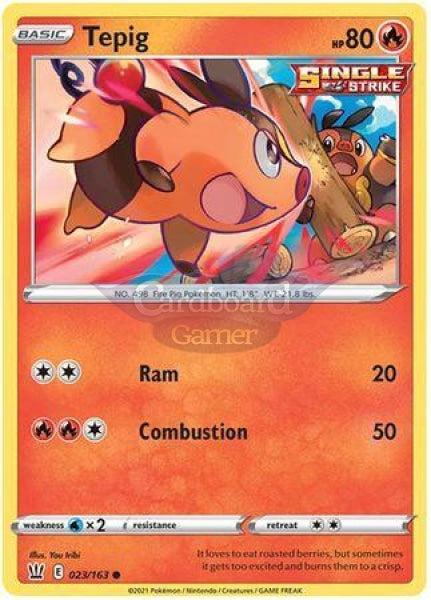 023/163 Tepig Common Battle Styles Single Card