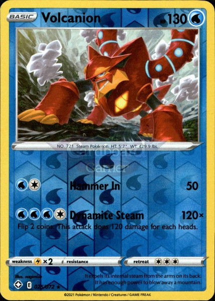 025/072 Volcanion Rare Reverse Holo Shining Fates Single Card