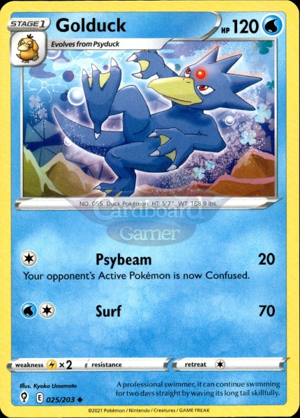 025/203 Golduck Evolving Skies Single Card