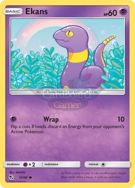 025/68 Ekans Common Hidden Fates Single Card