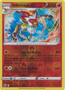 026/172 Infernape Holo Rare Reverse Holo Brilliant Stars Pokemon TCG