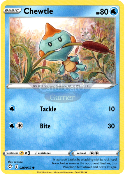 026/072 Chewtle Common Shining Fates Single Card