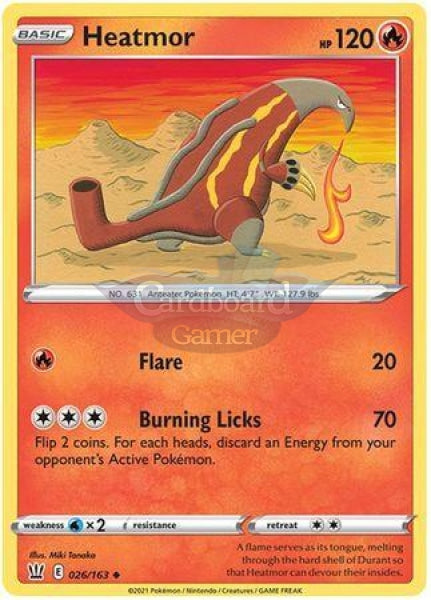 026/163 Heatmor Uncommon Battle Styles Single Card