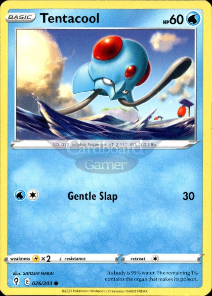 026/203 Tentacool Evolving Skies Single Card