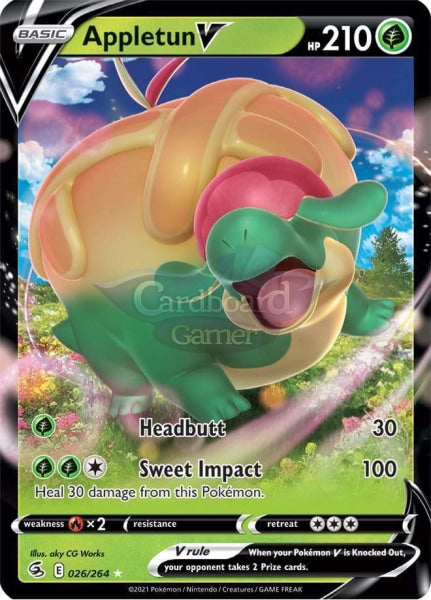 026/264 Appletun V Fusion Strike Single Card