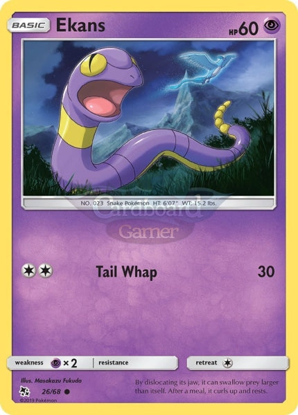 026/68 Ekans Common Hidden Fates Single Card