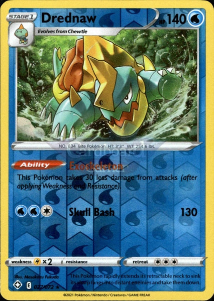 027/072 Drednaw Rare Reverse Holo Shining Fates Single Card